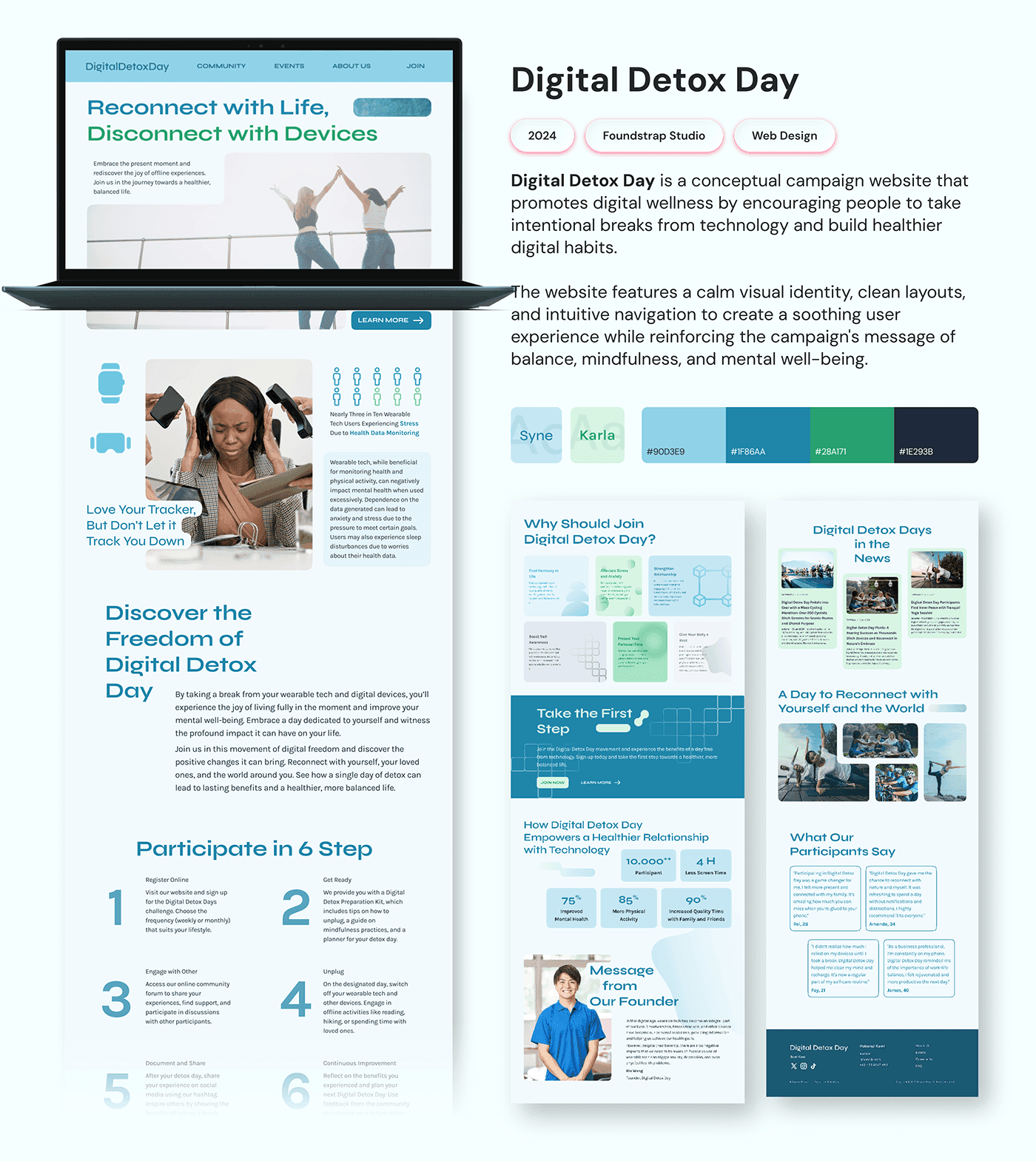 Digital Detox Day web design