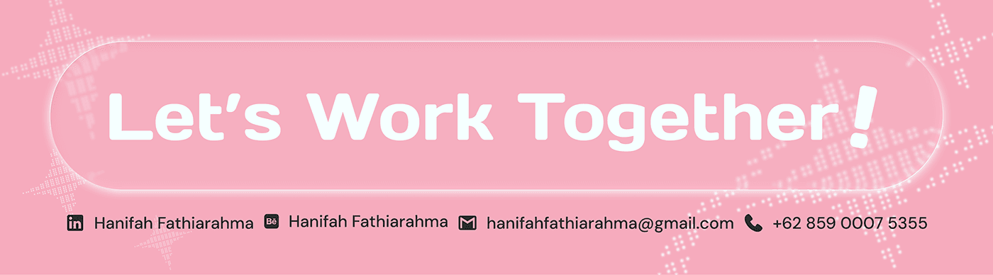 Let's work together contact strip